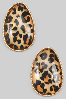 Smooth Oval Drop Earrings