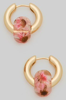 Flower Resin Hoops