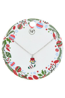 Christmas Stocking Pendant Necklace