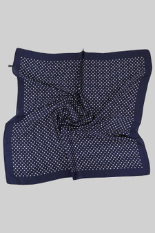 Silky Soft Polka Dot Pattern Square Scarf