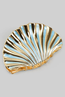 Small Lacquered Metal Shell Clip