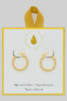 Coiled Twist Gold Filled Hypoallergenic Hoops