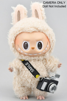 Working Flash Camera Labubu Accessory