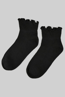 Frilly Opening Ribbed Socks