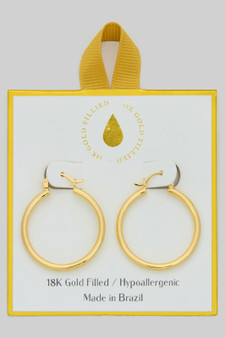 Gold Filled Hypoallergenic Everyday Hoops