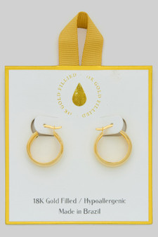 18K Gold Filled Hypoallergenic Hinge Hoops