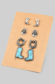 Four Pairs Of Western Studs