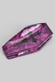 Marbled Cross Gothic Cross Coffin Hair Clip