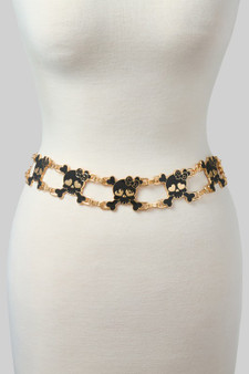 Anime Bow Skull Chain Belt