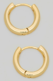 Dainty Split Brass Hoops