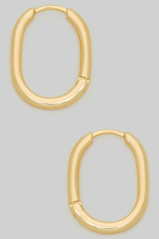 Oval Brass Hinge Hoops