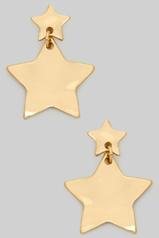 Star Dangle Post Earrings