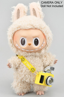 Working Flash Camera Labubu Accessory