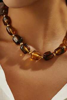 Luxurious Resin Acrylic Link Necklace