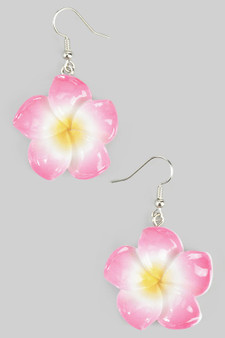 Lovely Ceramic Flower Drop Earrings
