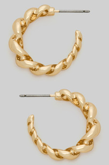 Lavish Chain Link Hoops