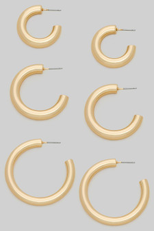 Triple Hoop Earring Pack