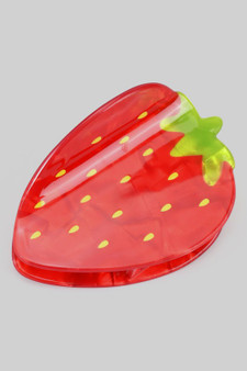 Marbled Acrylic Strawberry Hair Clip - #KH28011