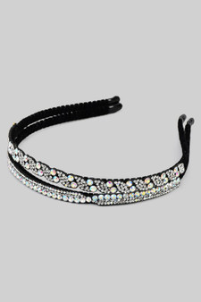 Two Piece Rhinestone Headband Set