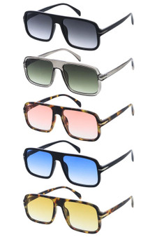 Colorful Aviator Sunglasses Dozen