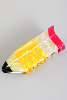 Marbled Acrylic Pencil Hair Clip