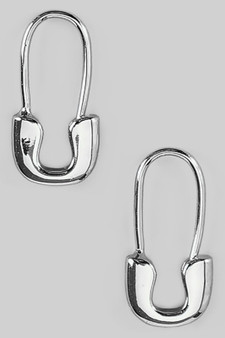 Safety Pin Pull Through Earrings