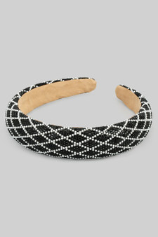 Pearl And Rhinestone Woven Headband