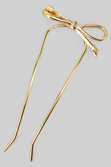 Brass Bow Hair Pin