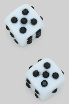 Dice Pave Studs