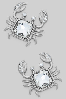 Glass Stone Crab Studs