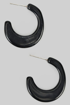 Acrylic Scoop Hoops