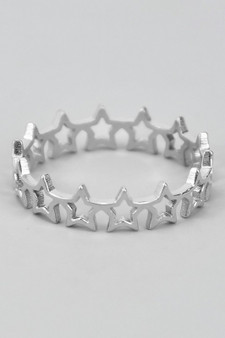 Cutout Star Link Ring
