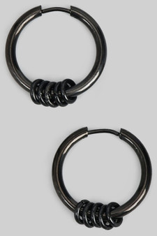 Stainless Steel Hoops With Micro Hoops