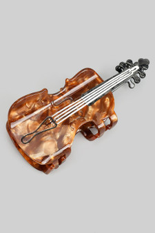Marbled Acrylic Cello Hair Clip