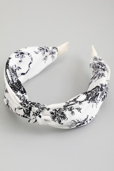 Floral Printed Knot Headband