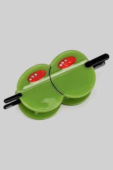 Double Olive Hair Claw Clip