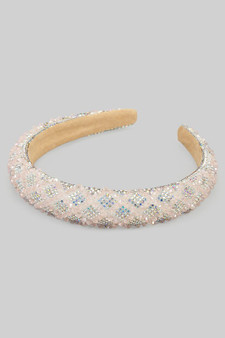 Rhinestone And Beaded Headband