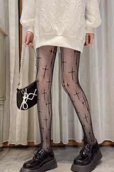 Fishnet Cross Stockings