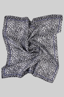 Leopard Print Silky Square Scarf