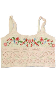 Floral Crochet Crop Top