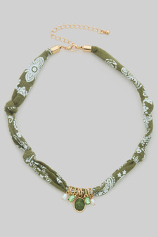 Rondelle Scarf Recon Ac Charm Necklace