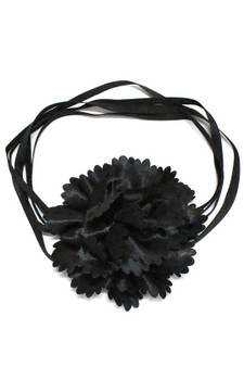 Mesh Flower Wrap Choker Necklace