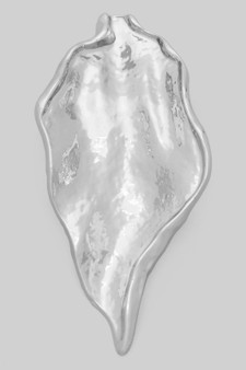 Gold Dipped Textured Leafy Brooch Pin