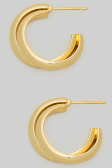 Double Stacked Brass C Hoops