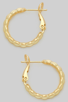 Ruffled Edged Brass Hoops