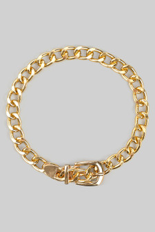 Adjustable Cuban Link Belt Chain Necklace