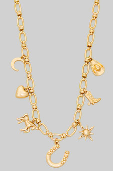 Seven Western Charm Chain Necklace