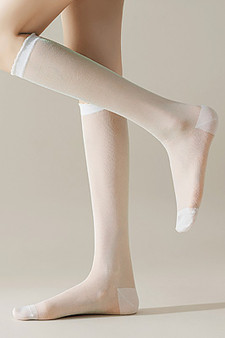Sheer Glitter Knee Socks 