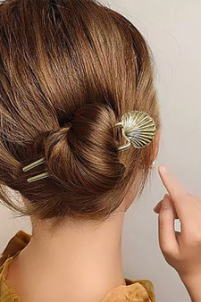 Brass Seashell Hair Pin
