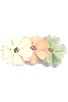 Triple Mesh Floral Hair Pin
